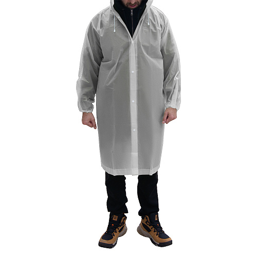 Дождевик RainForest, унисекс, материал EVA, размер XL-XXL, белый