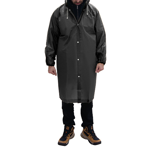 Дождевик RainForest, унисекс, материал EVA, размер XL-XXL, черный
