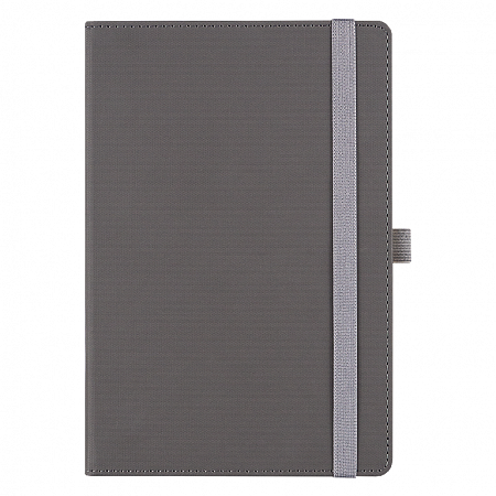 Ежедневник Alfa Note Pasu А5, серый/серый,  недатированный, в твердой обложке